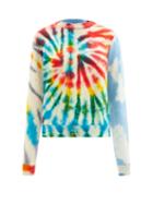 The Elder Statesman - X Mordechai Mash Tie-dye Cashmere Sweater - Womens - Blue Multi