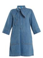 M.i.h Jeans Ketty Tie-neck Denim Dress