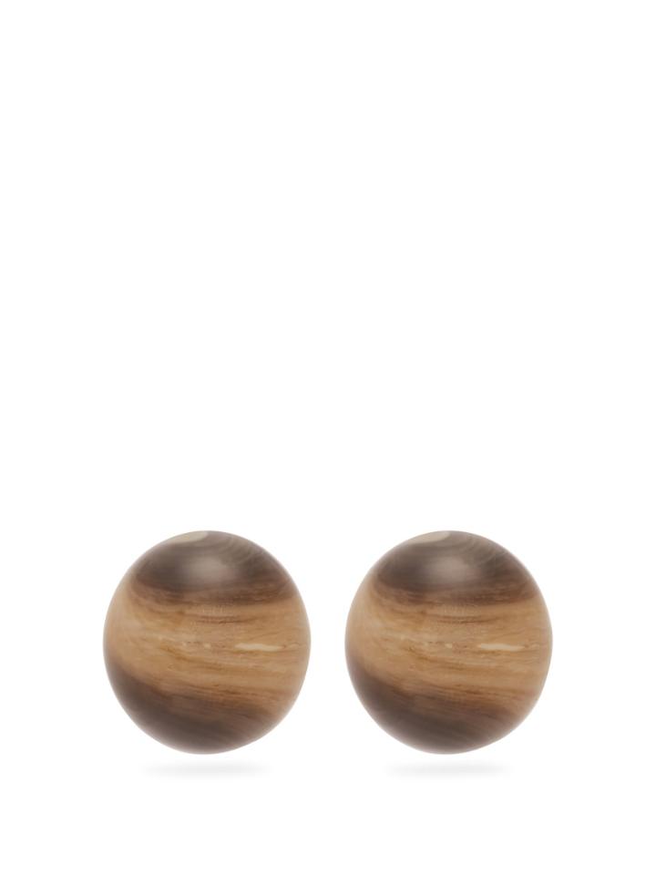 Vanda Jacintho Ball Bone Clip-on Earrings