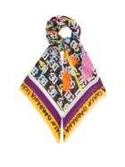Dolce & Gabbana - Logo-print Modal-blend Faille Scarf - Womens - Multi