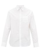 Matchesfashion.com Officine Gnrale - Point-collar Cotton Seersucker Shirt - Mens - White