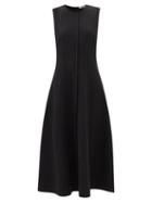 Three Graces London - Polly Centre-seam Sleeveless Jersey Dress - Womens - Black
