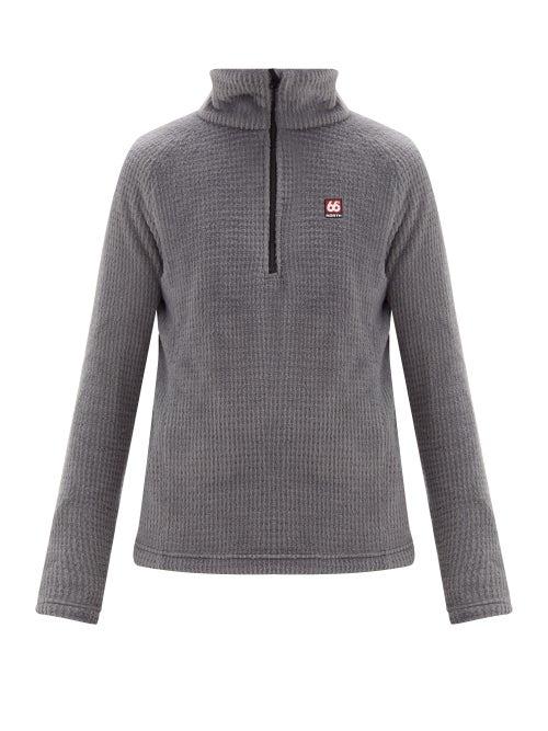 Matchesfashion.com 66north - Esja Half Zip Fleece Pullover - Mens - Grey