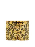 Matchesfashion.com Versace - Baroque-print Swim Shorts - Mens - Yellow Multi