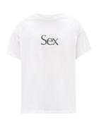 Mens Rtw More Joy By Christopher Kane - Sex-print Cotton-jersey T-shirt - Mens - White