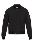 Tomas Maier Ribbed-hem Padded Bomber Jacket