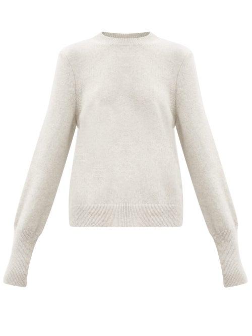 Matchesfashion.com Petar Petrov - Karmea Elongated-cuff Cashmere Sweater - Womens - Grey