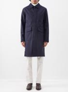 Officine Gnrale - Terrence Fresco Wool-blend Overcoat - Mens - Navy