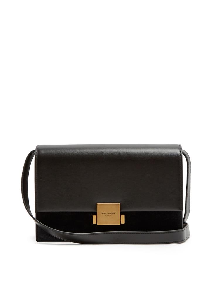 Saint Laurent Bellechasse Medium Leather And Suede Bag
