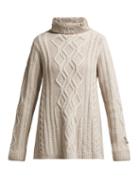 Matchesfashion.com Queene And Belle - Hester Roll Neck Cashmere Sweater - Womens - Grey