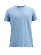 Orlebar Brown - Sammy Garment-dyed Cotton-slub T-shirt - Mens - Blue