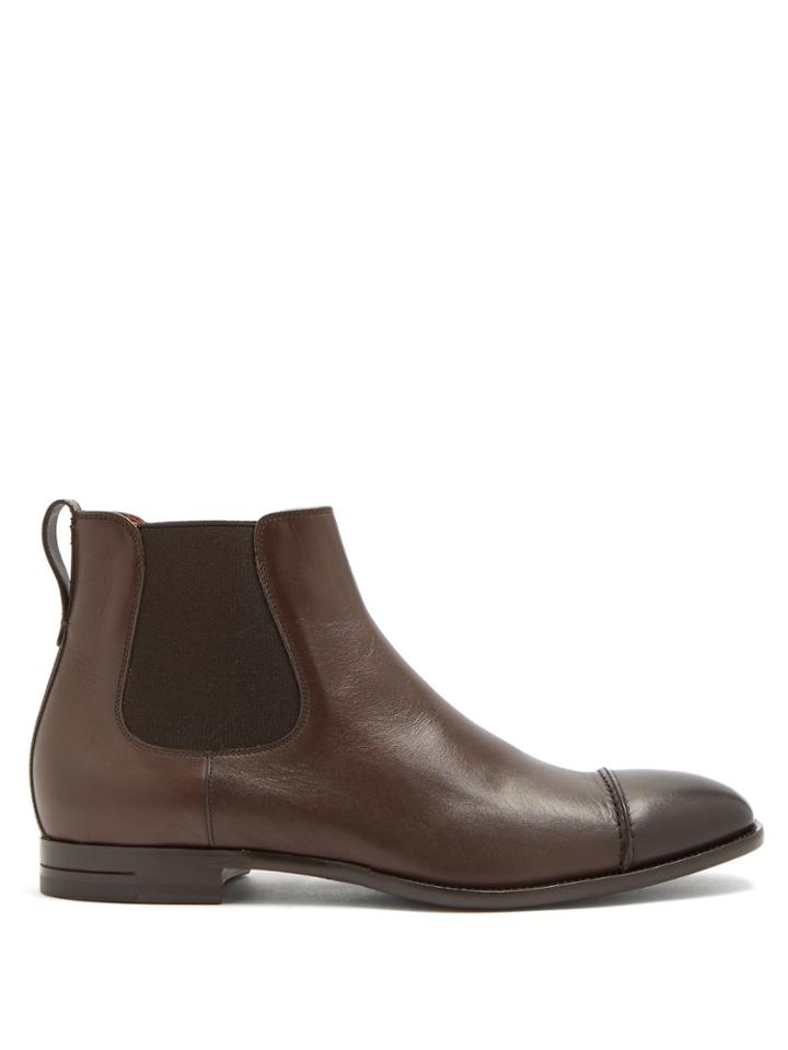 Ermenegildo Zegna Ruben Leather Chelsea Boots