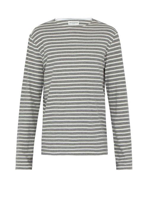 Matchesfashion.com Officine Gnrale - Marinire Striped Cotton Top - Mens - White Multi