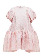 Matchesfashion.com Cecilie Bahnsen - Thelma Floral Cloqu Mini Dress - Womens - Light Pink