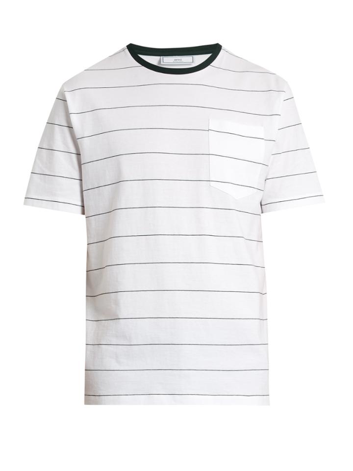 Ami Striped Cotton T-shirt