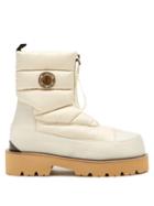 Jimmy Choo - Kai Padded Nylon Flat Boots - Womens - Cream