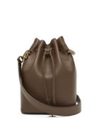 Matchesfashion.com Fendi - Mon Tresor Leather Cross Body Bucket Bag - Womens - Dark Brown