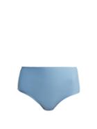 Matchesfashion.com Ephemera - High Rise Bikini Briefs - Womens - Blue