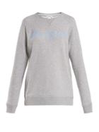 Matchesfashion.com The Upside - St Tropez Sid Cotton Logo Sweatshirt - Womens - Grey