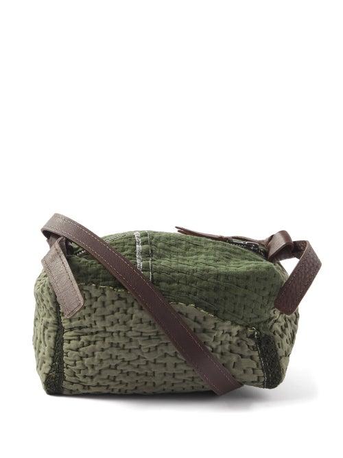 By Walid - Digby Cotton Cross-body Bag - Mens - Green