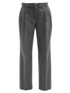 Officine Gnrale - Marilou Wool-flannel Straight-leg Trousers - Womens - Grey