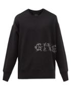 Givenchy - Barbed-wire Print Cotton-jersey Sweatshirt - Mens - Black