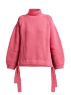 Matchesfashion.com Ellery - Wallerian Oversized Wool Blend Roll Neck Sweater - Womens - Pink