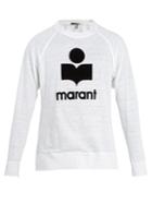 Isabel Marant Kieffer Logo-appliqu Linen Long-sleeved T-shirt