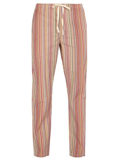 Matchesfashion.com Paul Smith - Striped Cotton Pyjama Trousers - Mens - Multi