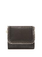 Matchesfashion.com Stella Mccartney - Falabella Faux Suede Wallet - Womens - Black