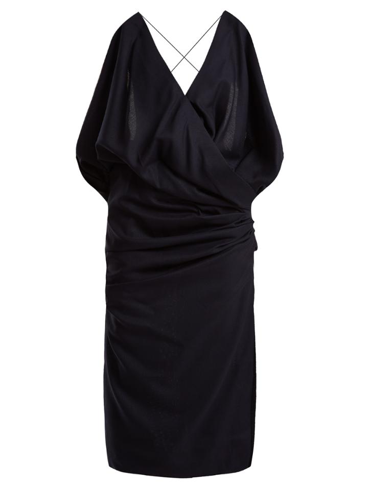 Jacquemus Sao Draped Wool Dress