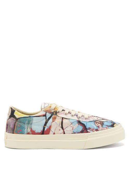 Matchesfashion.com Stepney Workers Club - X Endless Joy Dellow Printed-canvas Trainers - Mens - Multi