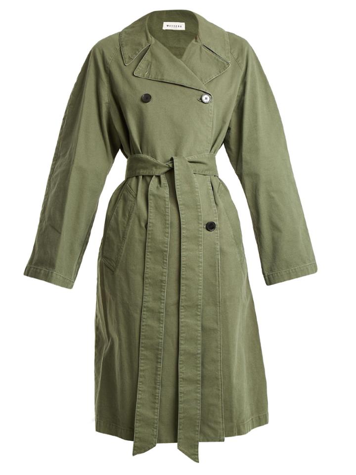 Masscob Double-breasted Cotton Trench Coat