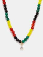 Yvonne Leon - Jamaique Beads, Diamond & 9kt Gold Necklace - Womens - Gold Multi