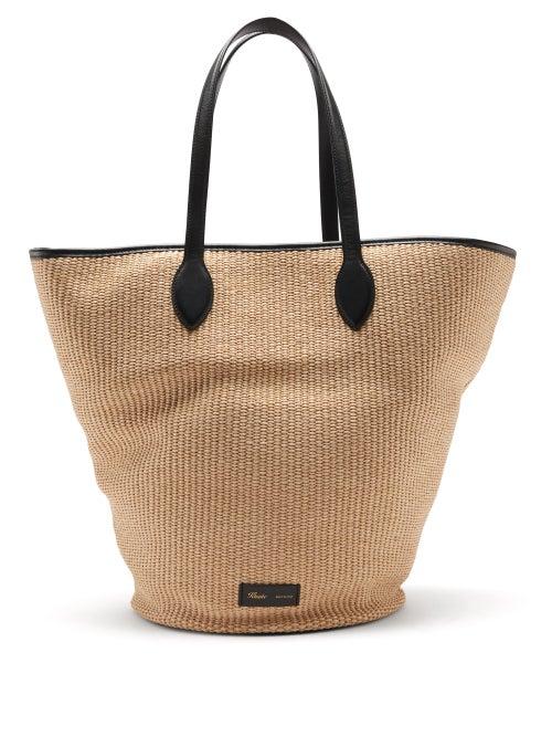 Ladies Bags Khaite - Osa Medium Raffia Tote Bag - Womens - Beige Multi