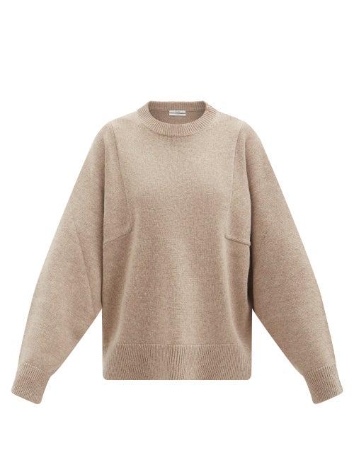 Matchesfashion.com Co - Sleeve-seam Wool-blend Sweater - Womens - Beige