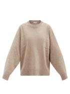 Matchesfashion.com Co - Sleeve-seam Wool-blend Sweater - Womens - Beige