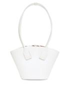Matchesfashion.com Bottega Veneta - Basket Small Leather Tote Bag - Womens - White
