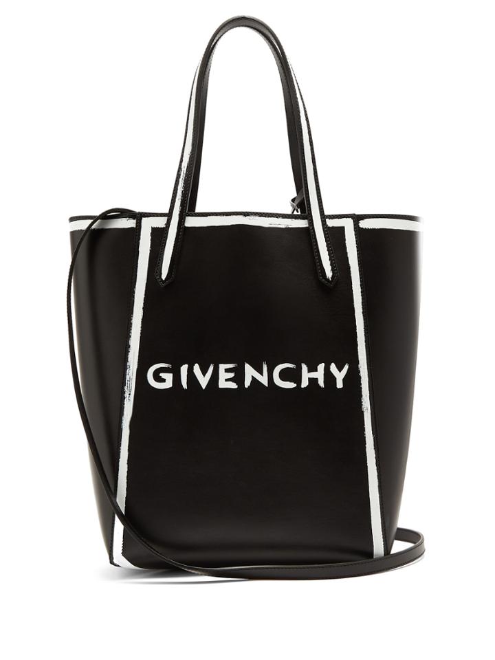 Givenchy Stargate Logo-print Leather Tote Bag