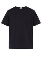 Matchesfashion.com Lemaire - Patch Pocket Cotton T Shirt - Mens - Dark Blue
