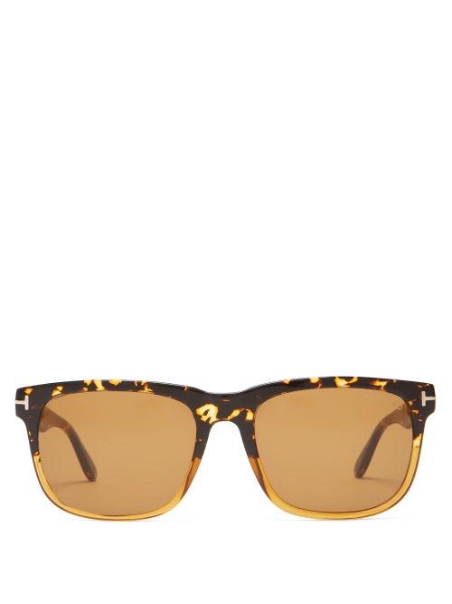 Matchesfashion.com Tom Ford Eyewear - Stephenson Square Tortoiseshell-acetate Sunglasses - Mens - Brown