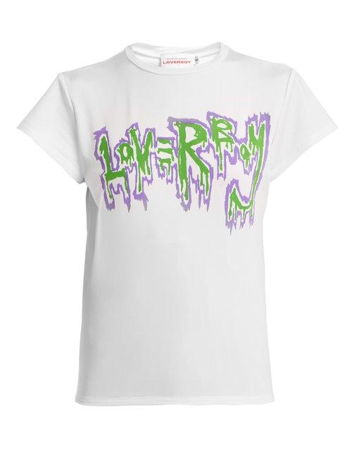 Matchesfashion.com Charles Jeffrey Loverboy - Loverboy Satin T Shirt - Womens - White