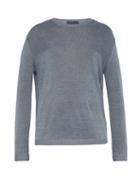 Matchesfashion.com Iris Von Arnim - Felix Linen Sweater - Mens - Blue