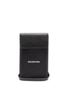 Balenciaga - Cash Logo-print Cardholder - Mens - Black