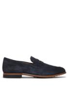 Matchesfashion.com Tod's - Suede Penny Loafers - Mens - Navy