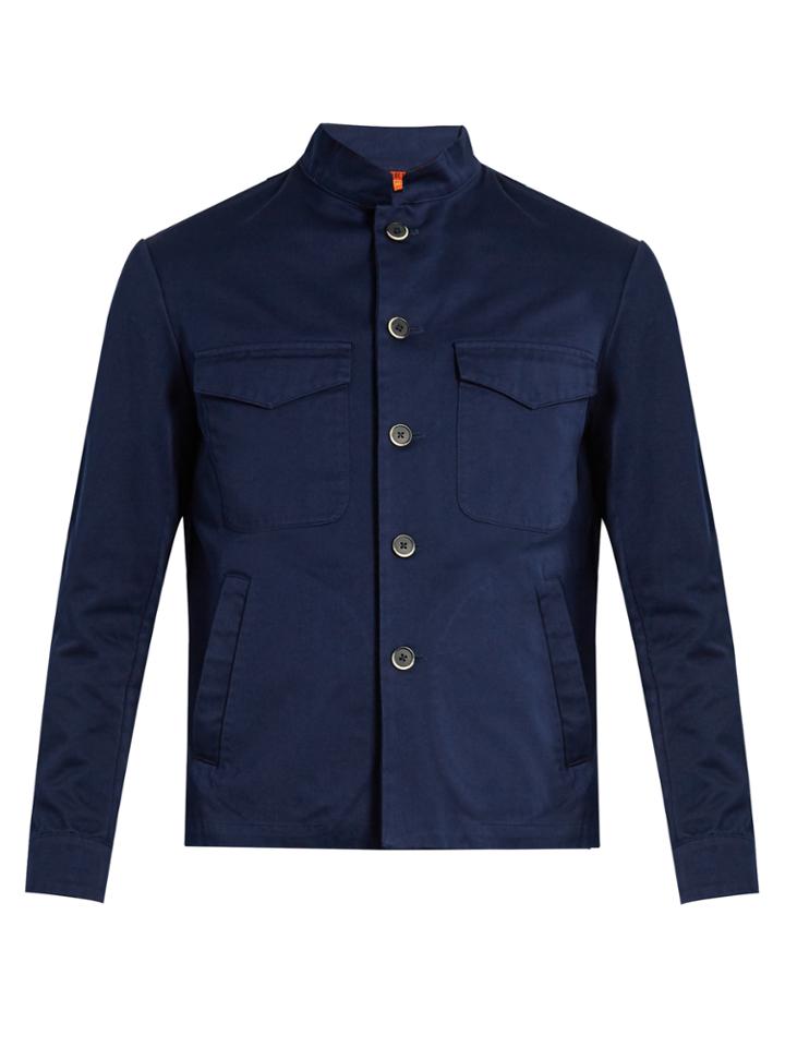 Barena Venezia Mandarin-collar Cotton-twill Jacket