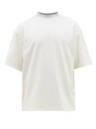 Matchesfashion.com Acne Studios - Extorr Logo-jacquard Cotton-jersey T-shirt - Mens - White
