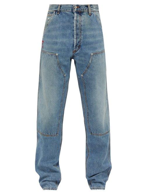 Matchesfashion.com Heron Preston - Relaxed Jeans - Mens - Light Blue