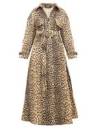 Matchesfashion.com Jacquemus - Thika Leopard Print Belted Cotton Blend Coat - Womens - Leopard