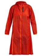 Matchesfashion.com Calvin Klein Performance - Hooded Water Repellent Coat - Womens - Orange